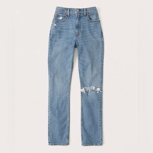 Abercrombie and Fitch Curve Love 90s Straight Ultra High Rise Jeans